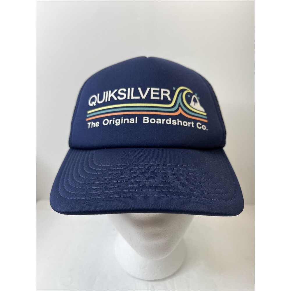 Quiksilver Youth Standards Trucker Hat Cap, Navy Blazer, 55cm Adjustable